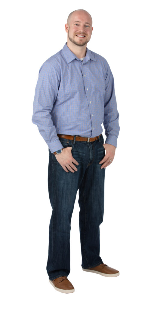 Professional standing photo of Jeff DeGree, CPA. Director on the Real Estate Solutions Team at Mahoney.